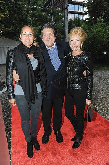 Promis beim Futurecom-Sommerfest: Tanja Hehn, Mathias Waske und Frau Tina.