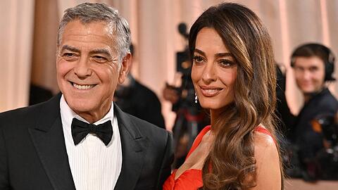 George und Amal Clooney zeigten sich bei den Golden Globe Awards in Los Angeles bester Laune.
