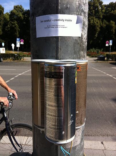 Radler und Fußgänger haben sich gewundert.