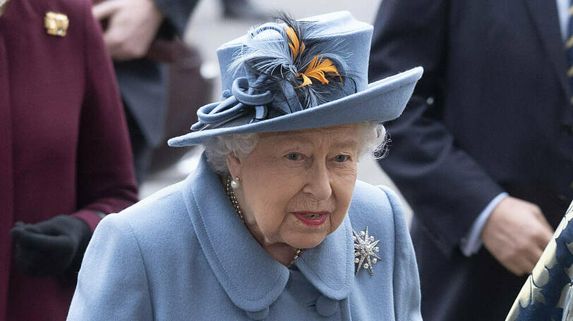 Queen Elizabeth II. bei dem Besuch eines Gottesdienstes Anfang März.