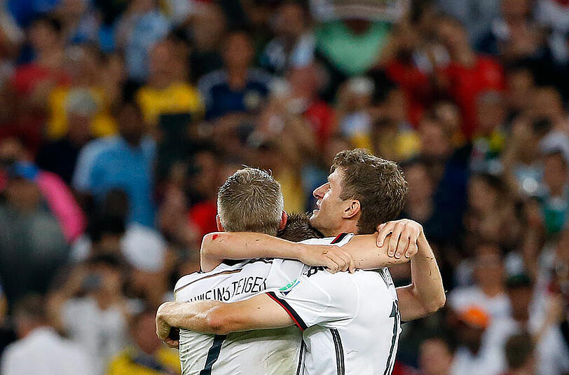 Bastian Schweinsteiger im Endspiel gegen Argentinien.