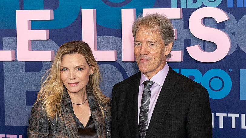 Michelle Pfeiffer und David E. Kelley bei der Premiere seiner Serie "Big Litte Lies".