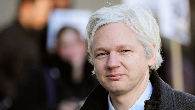 Wikileaks-Gründer Julian Assange vor dem Supreme Court in London. Wikileaks-Gründer Julian Assange vor dem Supreme Court in London.