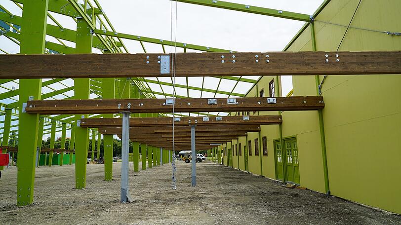 Die Bilder vom Start des Aufbaus der Theresienwiese am 10. Juli.