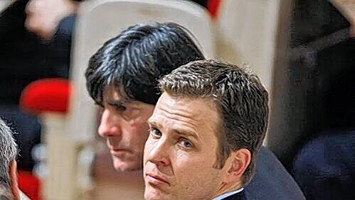 Gibt’s nur im Duett: Jogi Löw (l.) und Oliver Bierhoff. Gibt’s nur im Duett: Jogi Löw (l.) und Oliver Bierhoff.