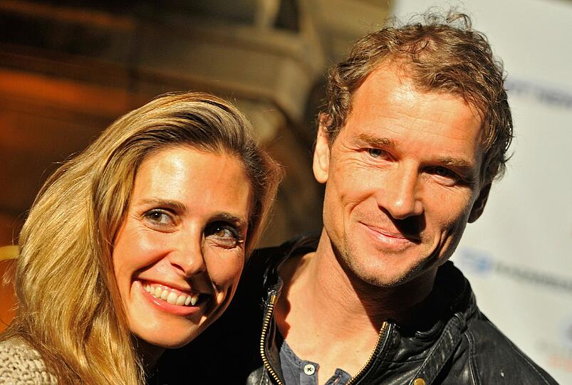 Jens Lehmann mit seiner Frau.