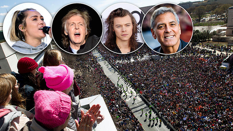 Viele Promis waren beim "March4life" dabei. Viele Promis waren beim "March4life" dabei.