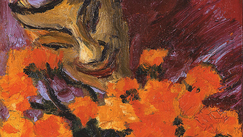 "Maske und Blumen" von Emil Nolde. "Maske und Blumen" von Emil Nolde.