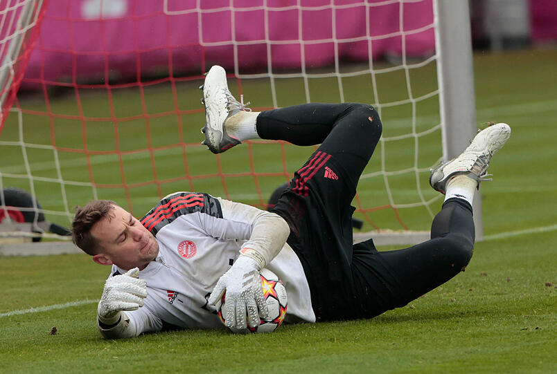 Kapitän Manuel Neuer im Einsatz.
