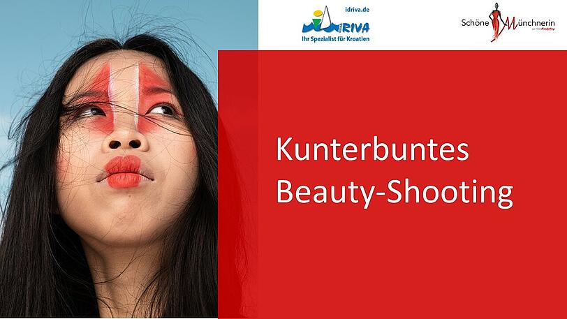 An Tag 6 gab es ein Beauty-Shooting mit völlig abgefahrenem Makeup.