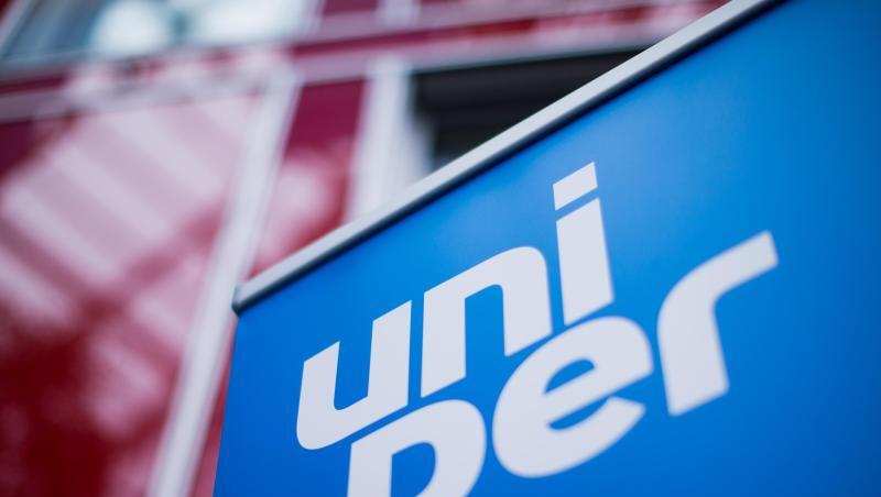 Das Logo von Uniper bei einer Bilanzpressekonferenz in der Düsseldorfer Konzernzentrale. Das Logo von Uniper bei einer Bilanzpressekonferenz in der Düsseldorfer Konzernzentrale.