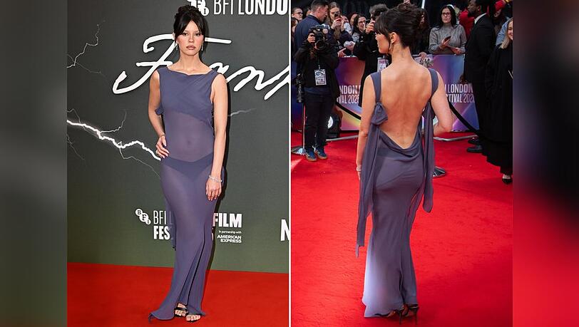 Mit diesem Look war Mia Goth die gesamte Aufmerksamkeit auf dem roten Teppich sicher.