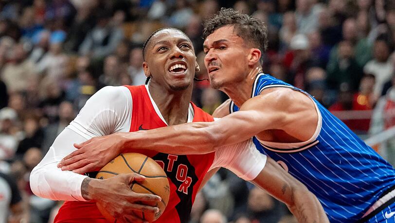 Ging mit den Orlando Magic in Toronto unter: Tristan da Silva (re).