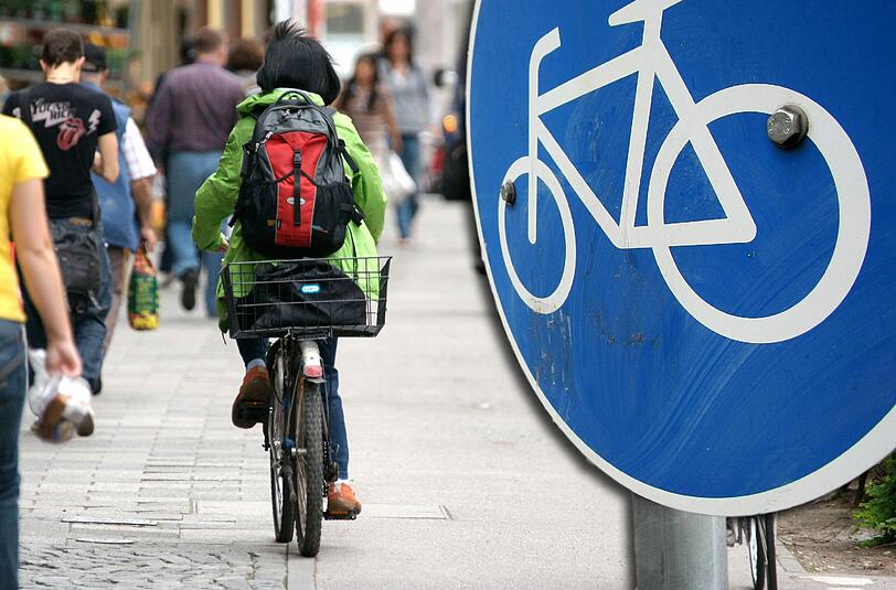 An der Lindwurmstraße gibt&rsquo;s zwar einen Asphaltstreifen für Radler. Aber die Situation ist viel zu eng. Immer wieder gibt es deshalb Unfälle, in die Radler und Fußgänger verwickelt sind.