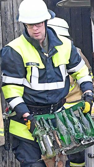 Fielen der Hitze zum Opfer: Flaschen.