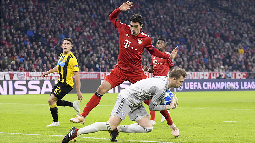 MANUEL NEUER, NOTE 3: Zuletzt war fast jeder Schuss auf das Bayern-Tor ein Treffer &ndash; ohne dass Neuer viel dafür konnte. Gegen Athen kaum gefordert, packte entschlossen zu, wenn er gebraucht wurde.
