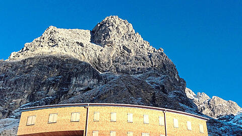 Waltenberger Haus in den Allgäuer Alpen, 2016.
