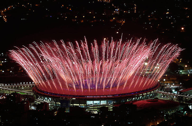 Beeindruckende Eröffnungsfeier der Olympischen Spiele in Rio. Die Bilder aus dem Maracana-Stadion.