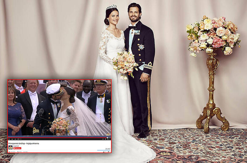 Das schwedische Königshaus hat eine Zusammenfassung der Traumhochzeit von Prinz Carl Philip und seiner Sofia bei Youtube hochgeladen.