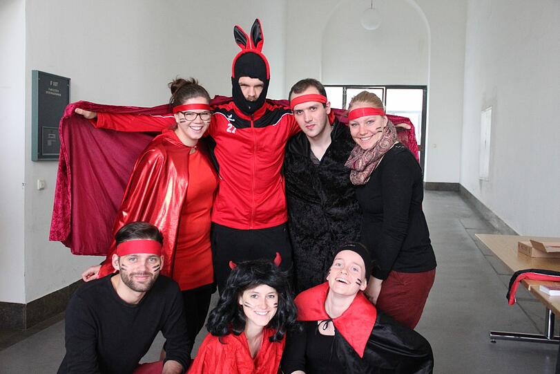 Generalprobe zum Aktionstag: Der Flashmob der Studierenden.