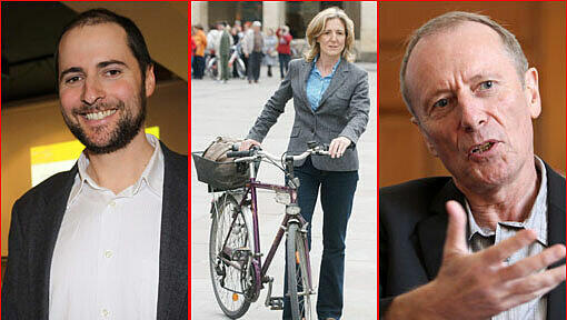Er führt gerne seine Erfahrung ins Feld: Hep Monatzeder (rechts), während sie viele Ideen hat und sich nur selten verhaspelt: Sabine Nallinger. Rhetorisch stark wiederum er: Nikolaus Hoenning. Er führt gerne seine Erfahrung ins Feld: Hep Monatzeder (rechts), während sie viele Ideen hat und sich nur selten verhaspelt: Sabine Nallinger. Rhetorisch stark wiederum er: Nikolaus Hoenning.