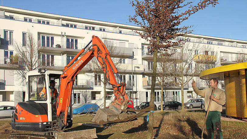 Bei Kaiserwetter wurden die ersten 15 Klimabäume im baum@parc gepflanzt. Bei Kaiserwetter wurden die ersten 15 Klimabäume im baum@parc gepflanzt.