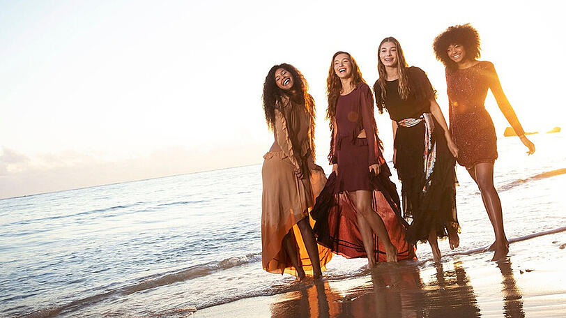 Die "GNTM"-Finalistinnen Lijana, Jacky, Sarah und Maureen (v.l.n.r.)