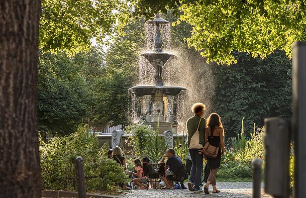 Der Weißenburger Platz im Franzosenviertel.