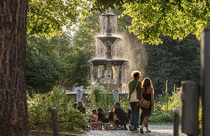 Der Weißenburger Platz im Franzosenviertel.