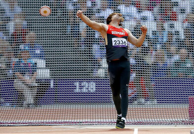 Goldmedaille: Sebastien Dietz, Leichtathletik: Diskuswerfen (F35/36)