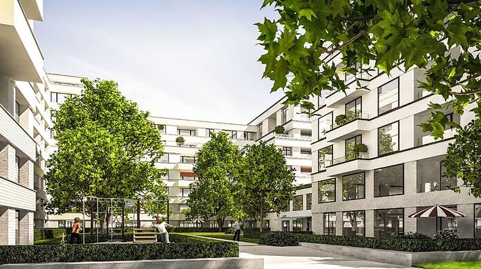 So soll das Quartier Neufreimann aussehen. Auch hier bauen viele Genossenschaften.