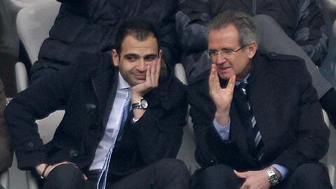 Erich Meidert (rechts), hier mit Ismaik-Cousin Noor Basha.