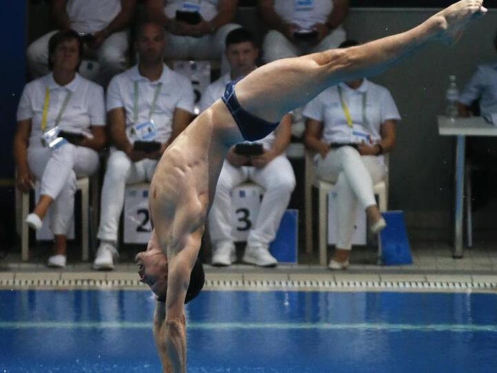 Hat bei der EM Gold im Kunstspringen vom Ein-Meter-Brett geholt: Patrick Hausding.