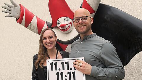 Das neue offizielle Münchner Narrhalla-Faschingsprinzenpaar: Prinzessin Michaela II. (37) und Prinz Christian IV. (47), beim Treff mit der AZ noch eher salopp gekleidet.