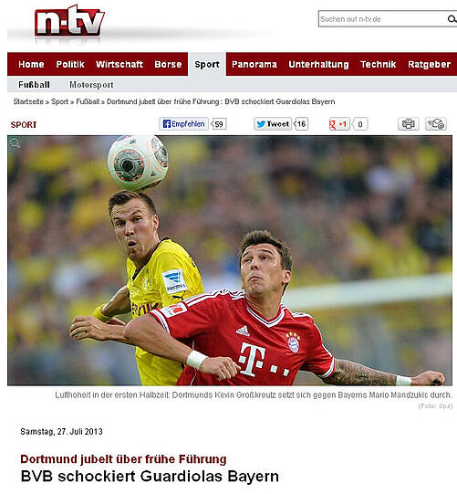 Das schreiben die deutschen Medien über den 4:2-Erfolg des BVB im Supercup.