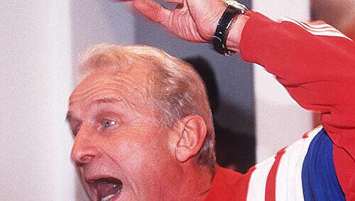 Giovanni Trapattoni bei seiner legendären Wutrede. Giovanni Trapattoni bei seiner legendären Wutrede.