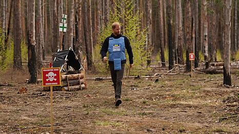 Prinz Harry zieht in der Ukraine eine direkte Verbindung zu seiner Mutter Diana.