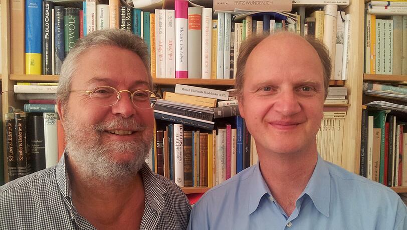 Stefan Laux (l.) und Bariton Thomas Ruf. Stefan Laux (l.) und Bariton Thomas Ruf.