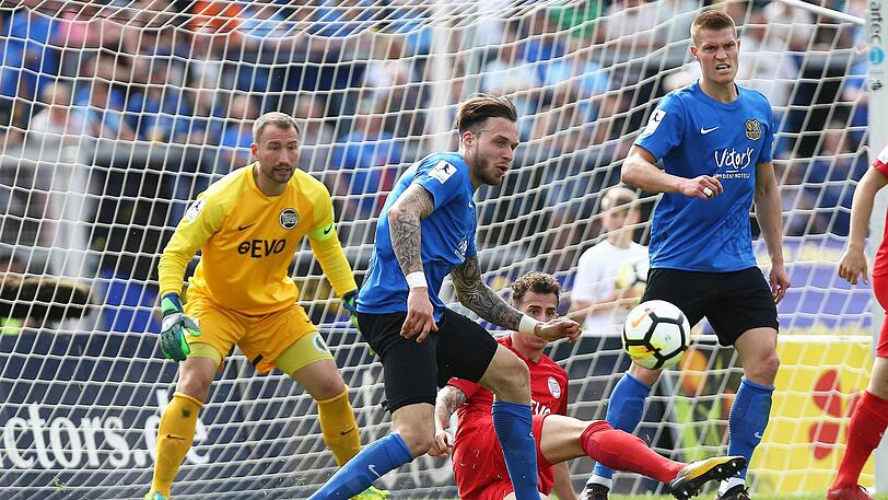 Top-Sturm der Regionalliga Südwest: Patrick Schmidt (li.) und Kevin Behrens vom 1. FC Saarbrücken.