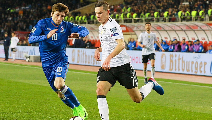 Julian Draxler - Note 3: Sah den freien Raum, als er Hector links steil schickte. Der Paris-Legionär mit einer ansprechenden Partie, suchte Räume und Lücken für seine Sprints.