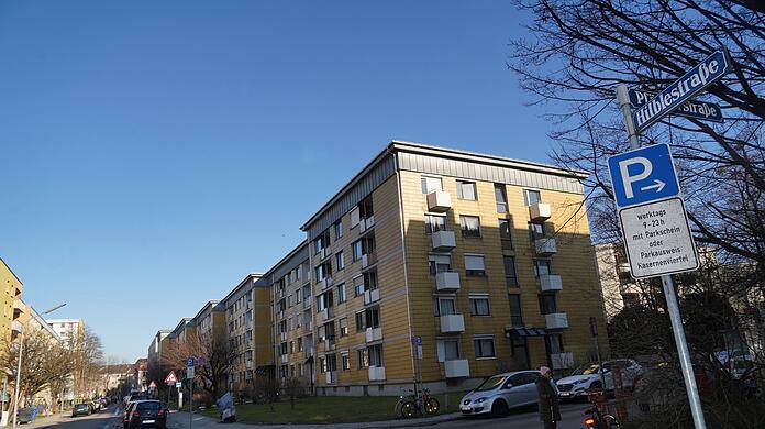 Knapp 500 Meter lang: Die Hilblestraße in Neuhausen, die seit 1956 so heißt, wird spätestens im Frühsommer umbenannt. Dann heißt sie "Maria-Luiko-Straße".