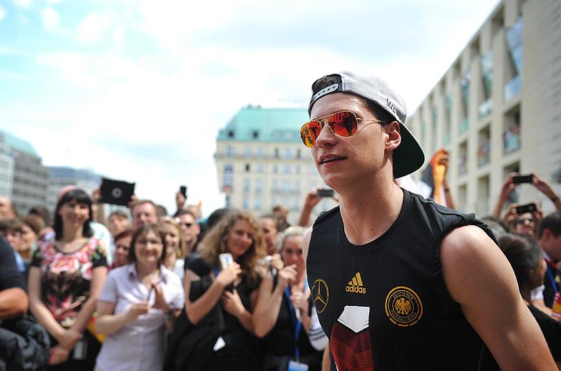 Die Weltmeister feiern am Brandenburger Tor. Die Bilder von der Fanmeile.