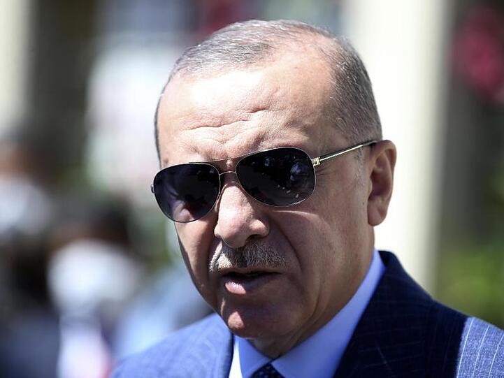 Recep Tayyip Erdogan, Präsident der Türkei, Mitte August bei einer Pressekonferenz in Istanbul.