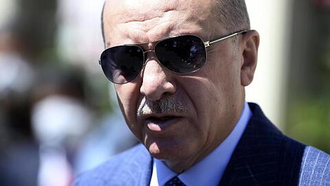 Recep Tayyip Erdogan, Präsident der Türkei, Mitte August bei einer Pressekonferenz in Istanbul.