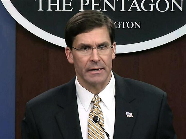 Mark Esper im Pentagon.