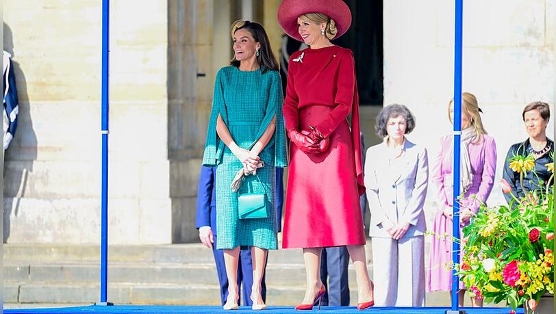 Die Königinnen Letizia und Máxima überstrahlen alle in Amsterdam.