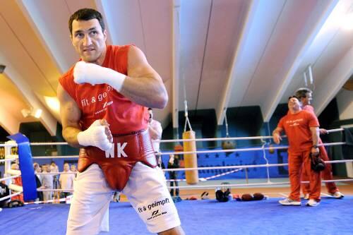 Schattenboxen: Wladimir Klitschko im Trainingscamp beim "Stanglwirt".