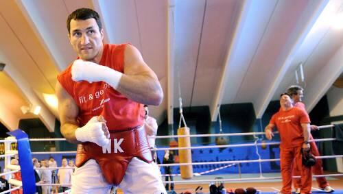 Schattenboxen: Wladimir Klitschko im Trainingscamp beim "Stanglwirt".