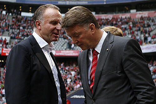 Rummenigge und van Gaal haben derzeit viel zu besprechen.