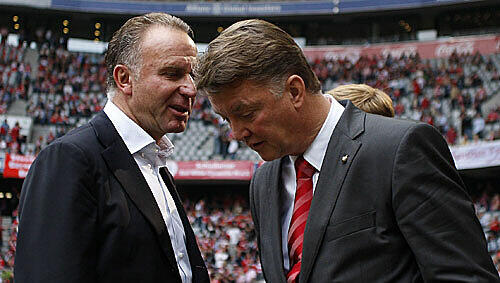 Rummenigge und van Gaal haben derzeit viel zu besprechen. Rummenigge und van Gaal haben derzeit viel zu besprechen.
